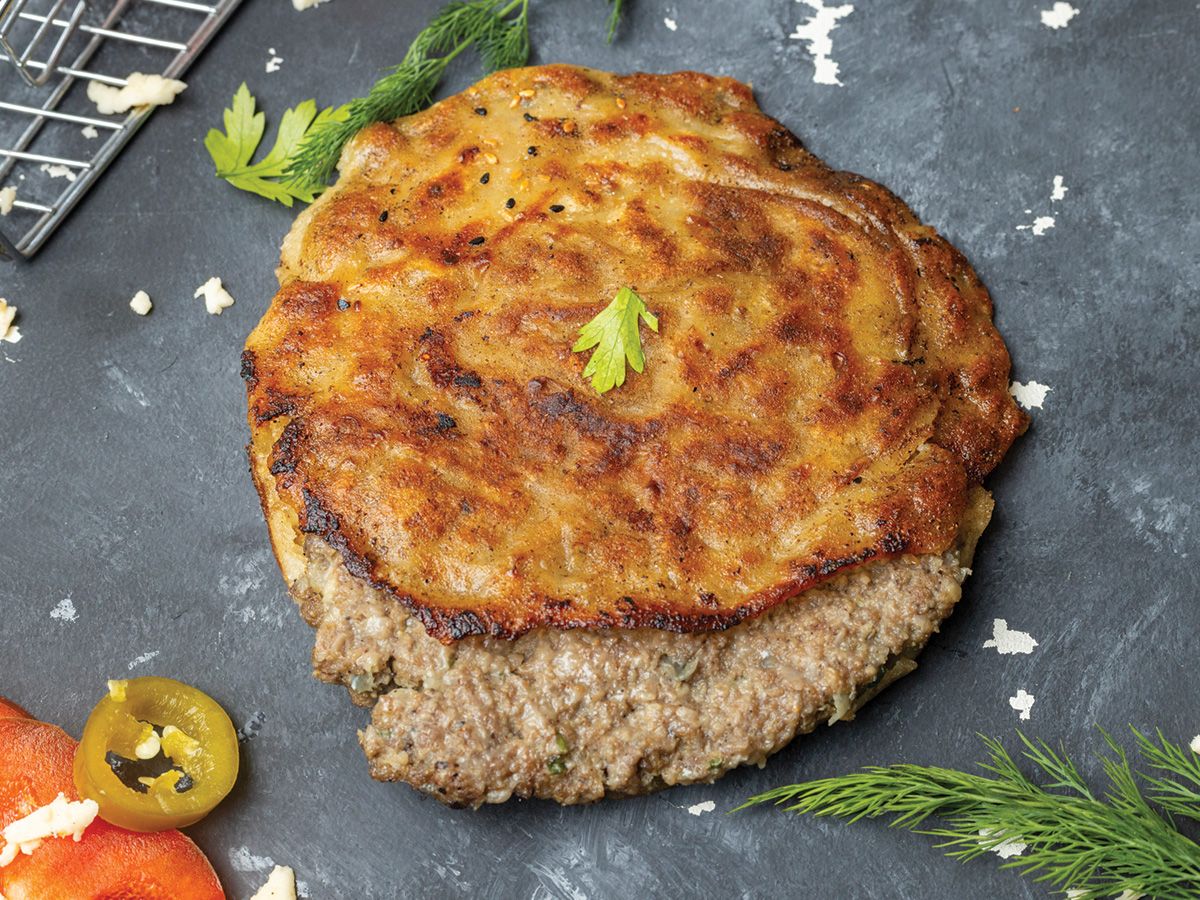 Bread with minced meat