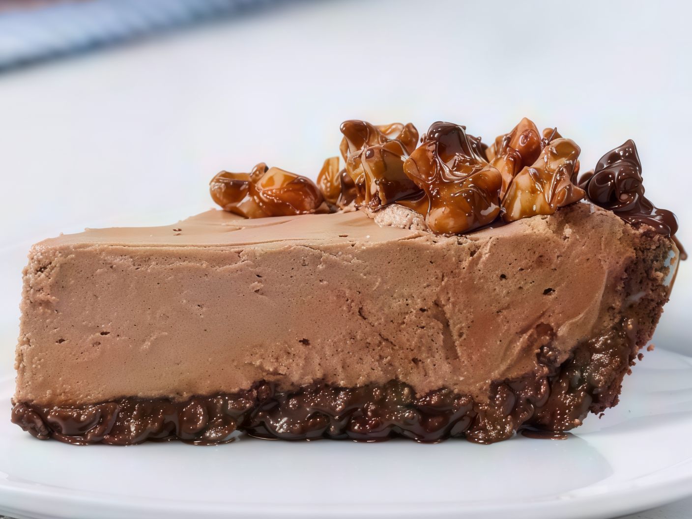Medium Chocolate hazelnut pie