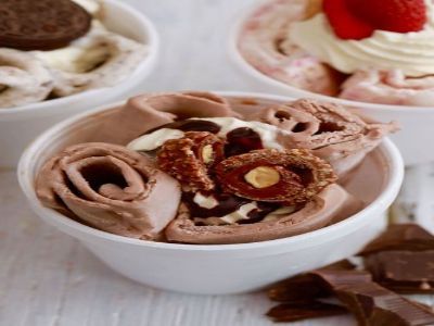 Hazelnut Ice Cream Roll