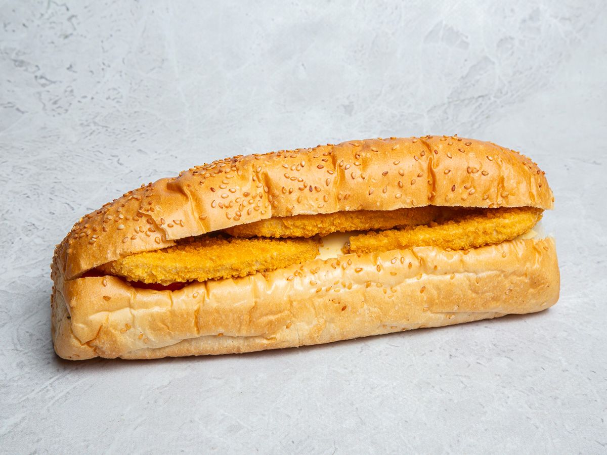 Crispy Chicken With Cheese Sandwich
