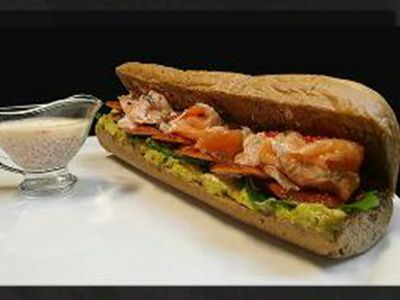 Herring With Smoked Salmon Sandwich
