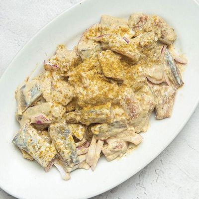 Herring with Tahini and Caviar