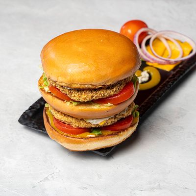 Double Chicken Cheese Burger
