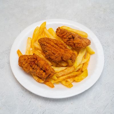 Box Of Strips On Fries