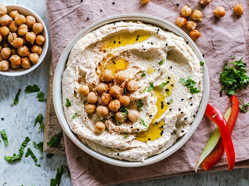 Chickpeas With Sesame Paste