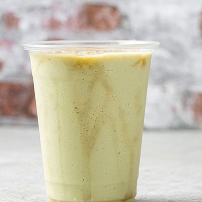 Fresh avocado juice with honey