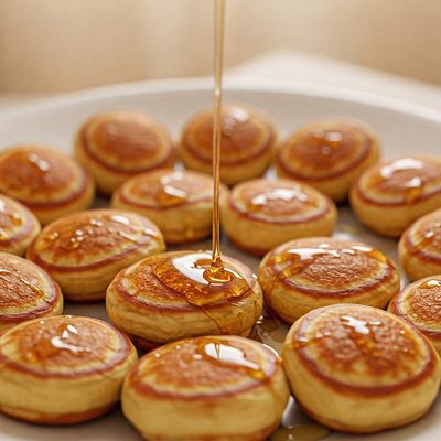 Mini Pancake with Honey