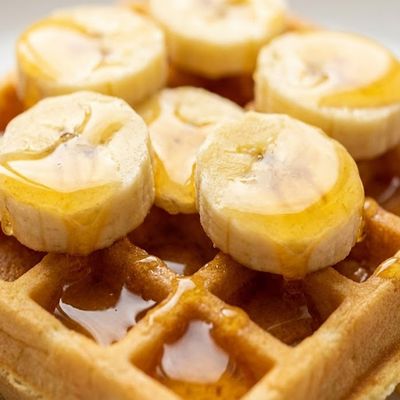 وافل عسل النحل والموز