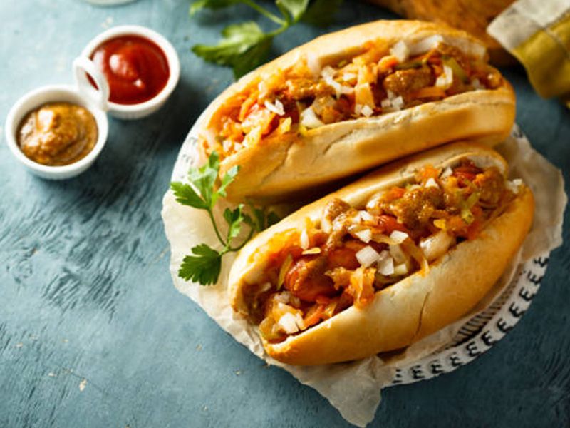 Hot Dog Apple's Sandwich