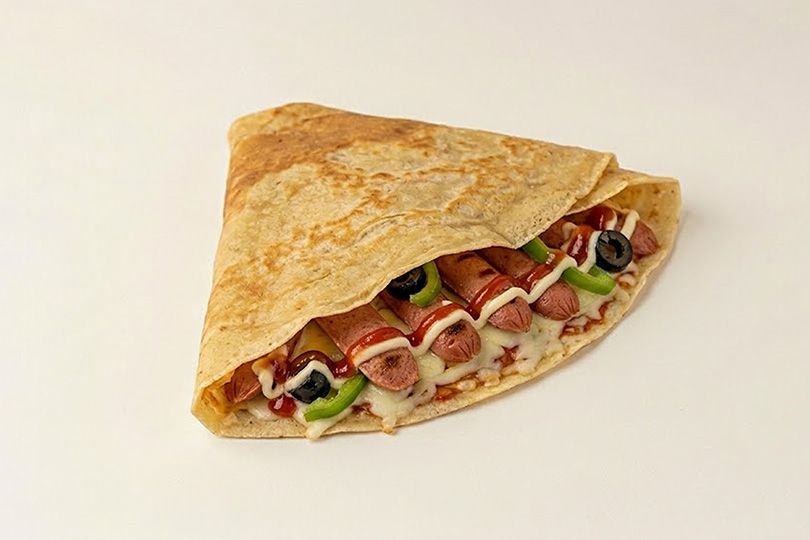Hot Dog Crepe