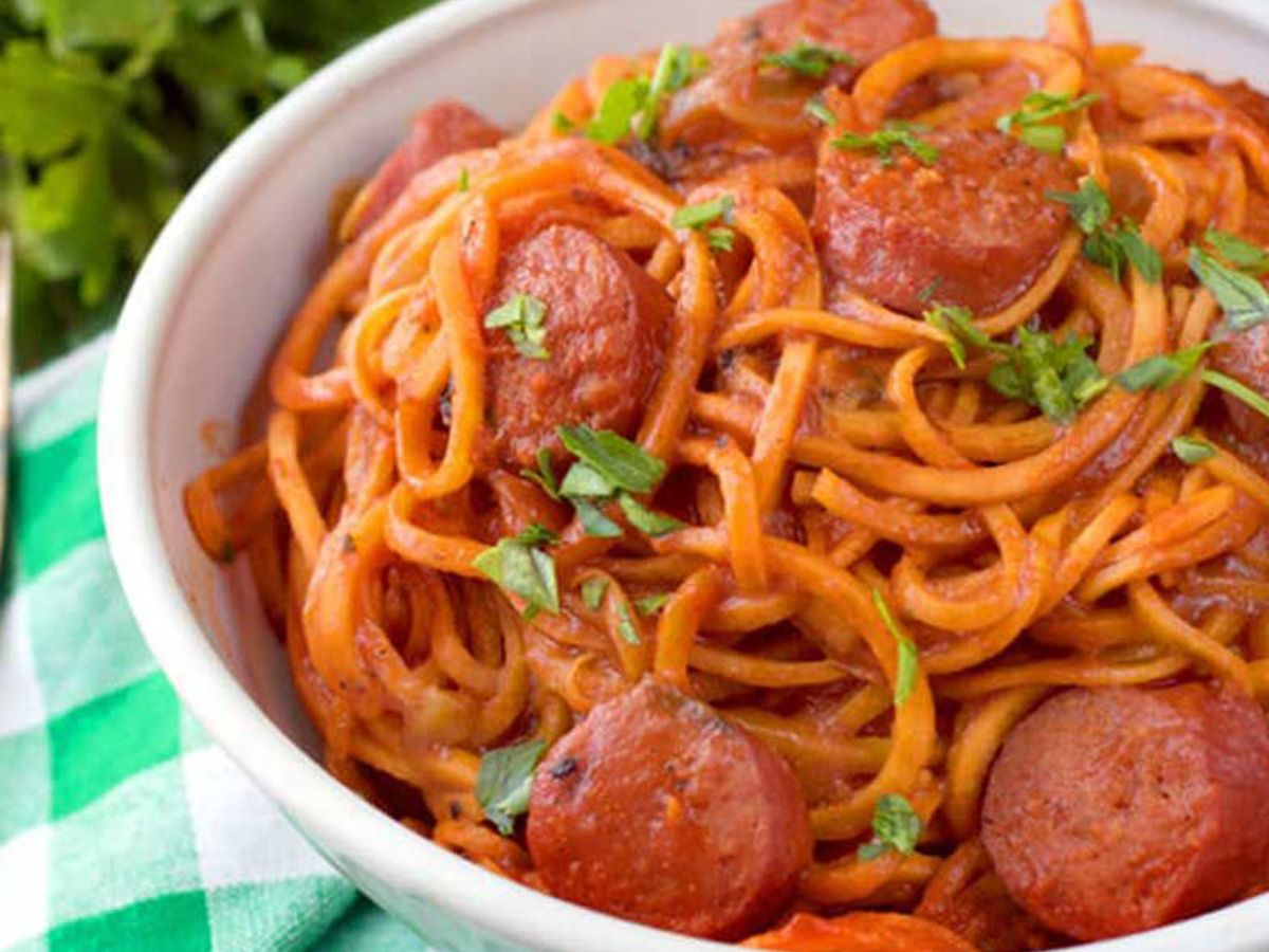 Hot Dog Pasta