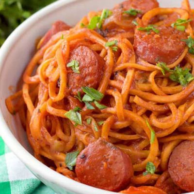 Hot Dog Pasta