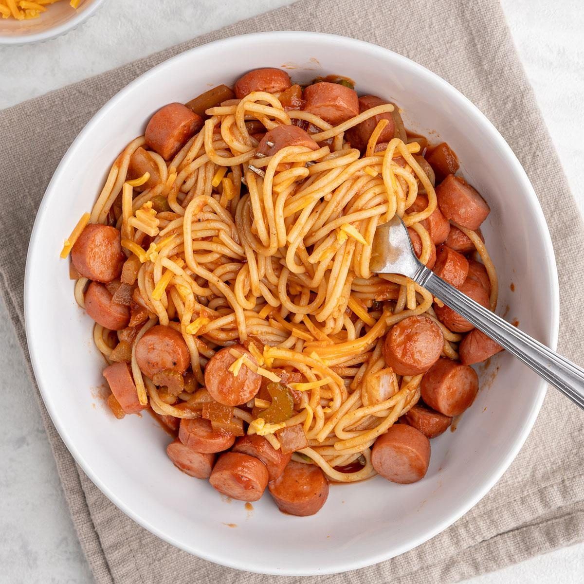 Hot Dog Pasta