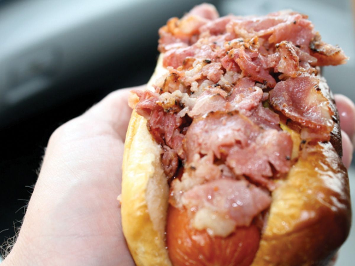 Hot Dog Pastrami Sandwich