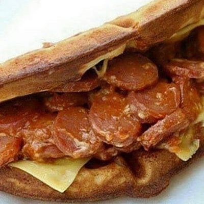 Hot Dog Waffle