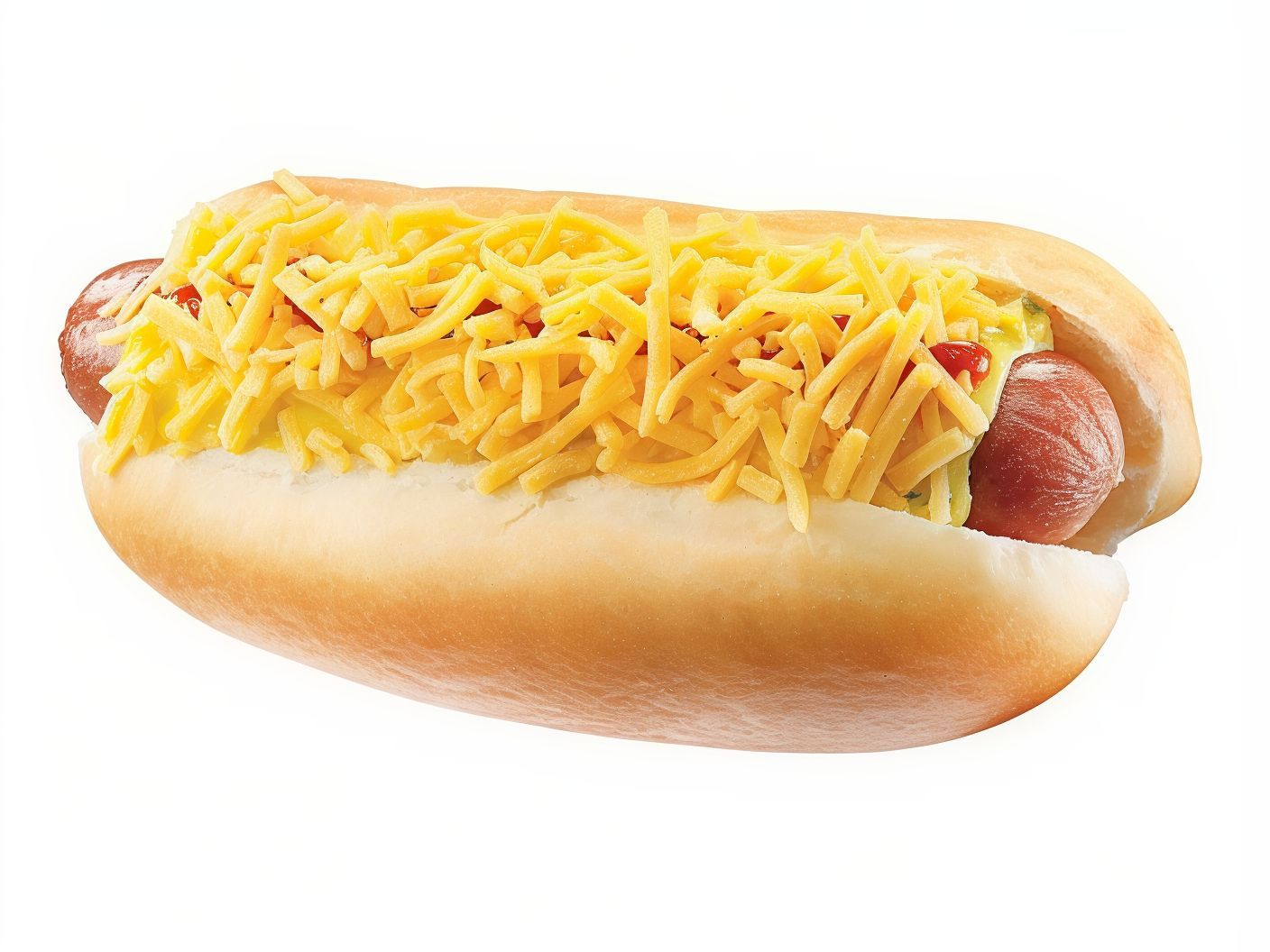 Hot Dog With Cheese Sandwich