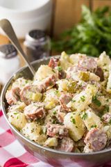 Hot Dog With Mayonnaise Salad