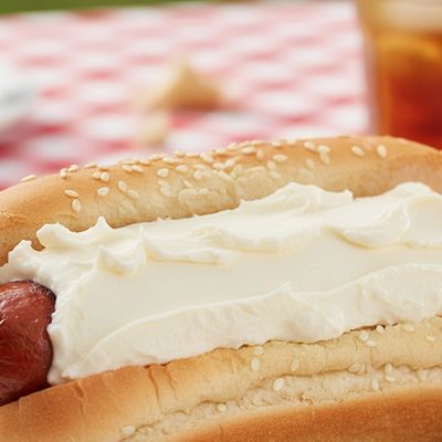 Hot Dog With Kiri Cheese
