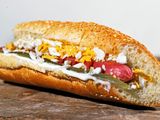 Cheesy Hot Dog Sandwich