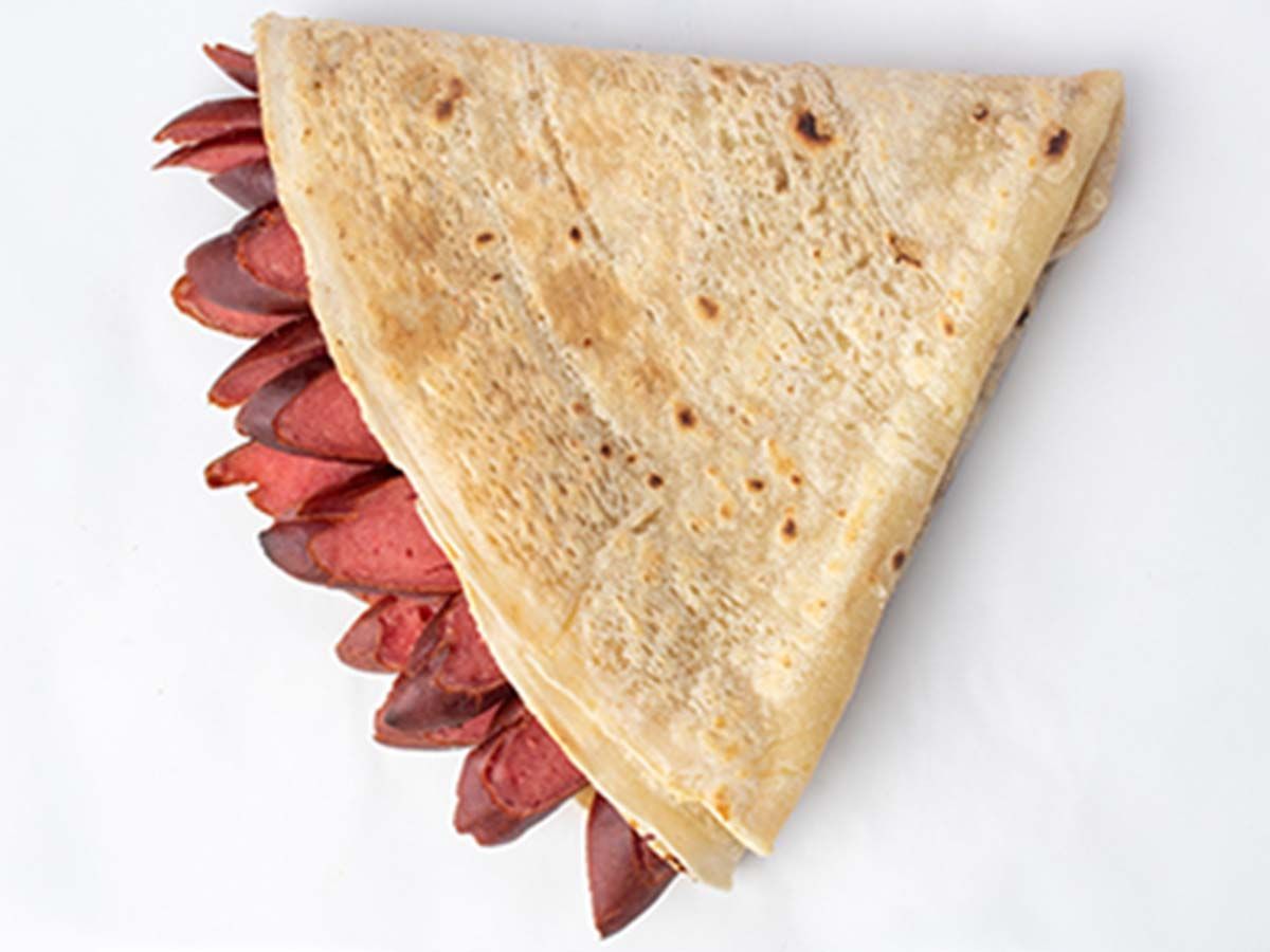 Hot dog crepe