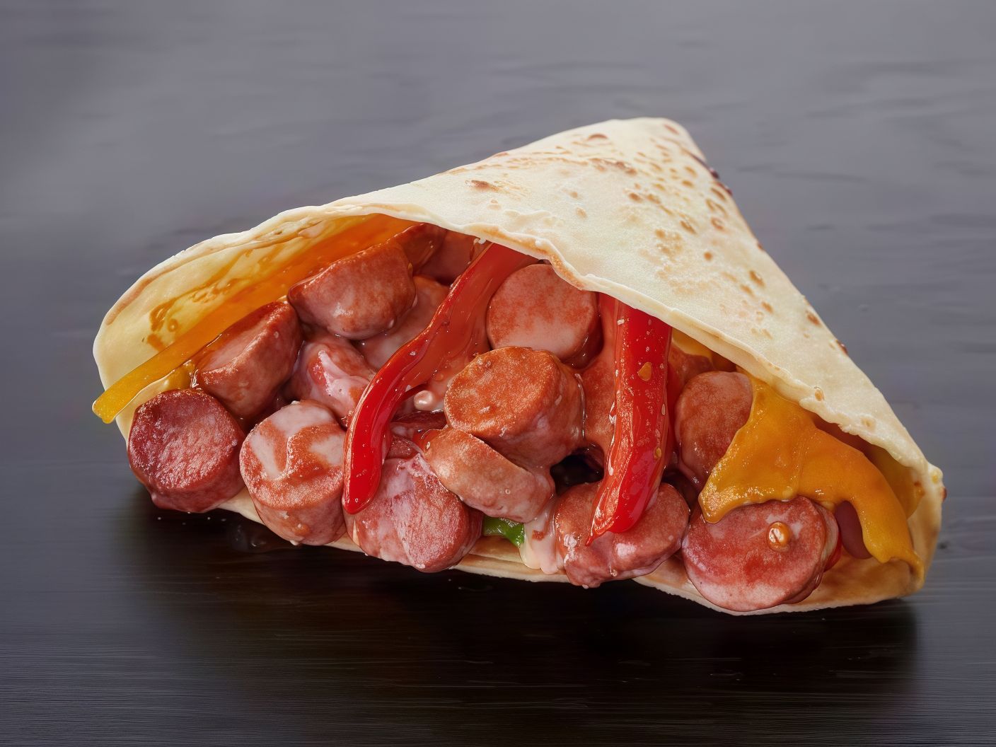 Hot dog crepe