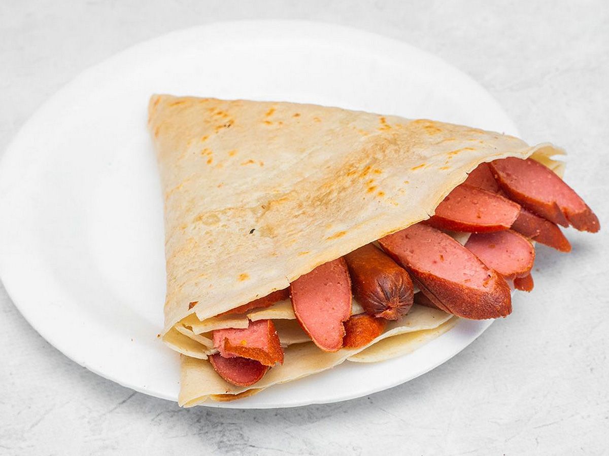 Hot dog crepe