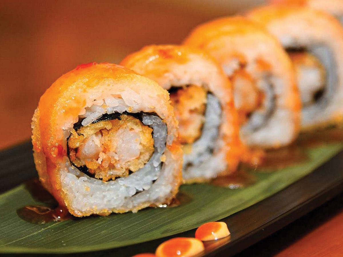 Hot shrimp roll