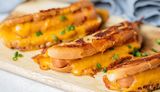 Sausage And Cheddar Cheese Sandwich