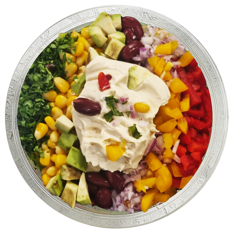 Hummus Avocado Salad