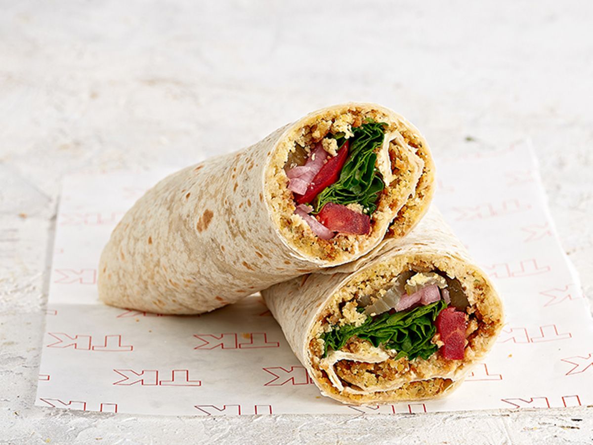 Hummus Falafel Wrap Sandwich