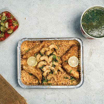 Fillet With Shrimp And Squid Meal