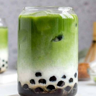 ICE BOBA MATCHA LATTE
