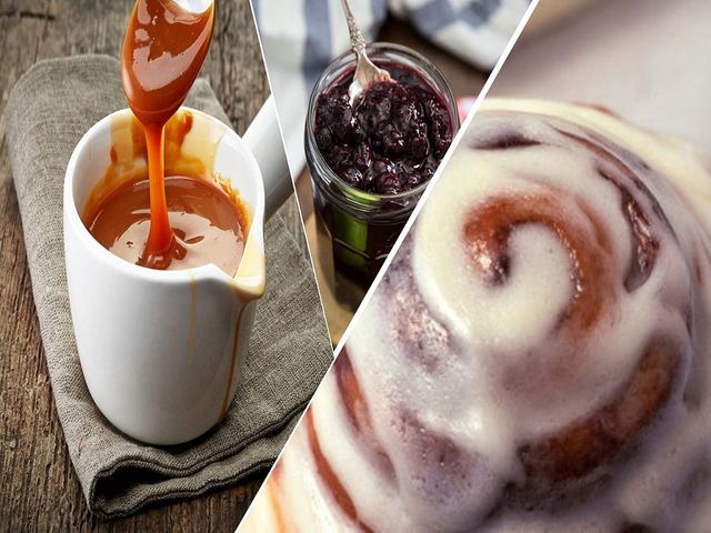Caramel Cinnabon With Berry