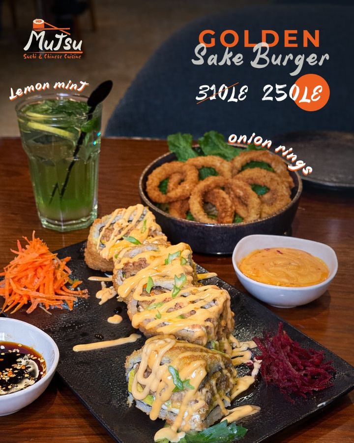 GOLDEN Sake Burger