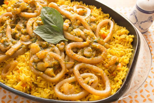 El Sayad Fried Squid Fatteh