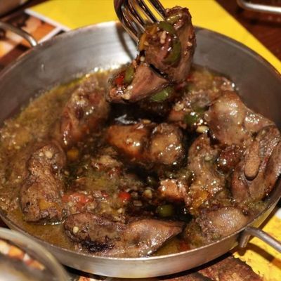 Chicken liver pan