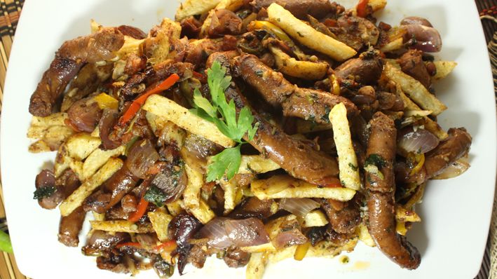 Fries With Grilled Sausage
