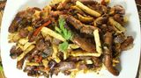Fries With Grilled Sausage