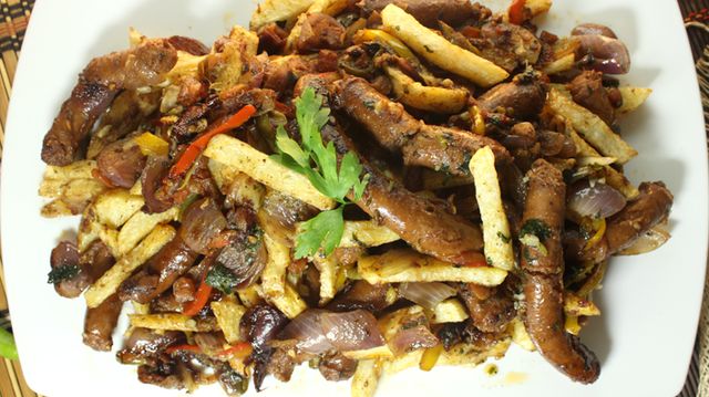 Fries With Grilled Sausage