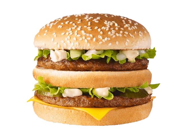 Double Beef Burger With Cheese Sandwich