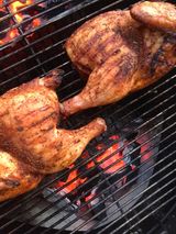 Half plain grilled chicken