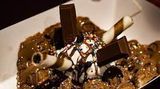 Ice Cream With Kitkat Chocolate Waffle