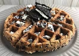 Ice Cream With Oreo Waffle