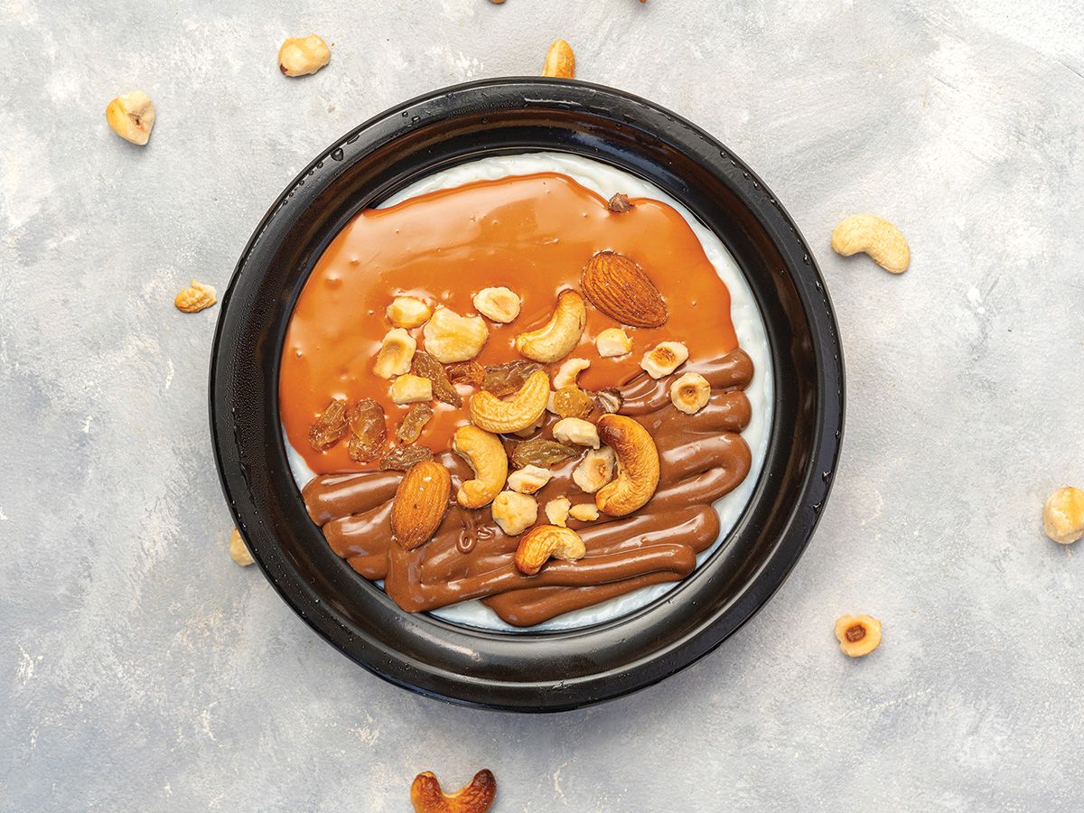 Rice Milk Mix Nutella Lotus With Nuts