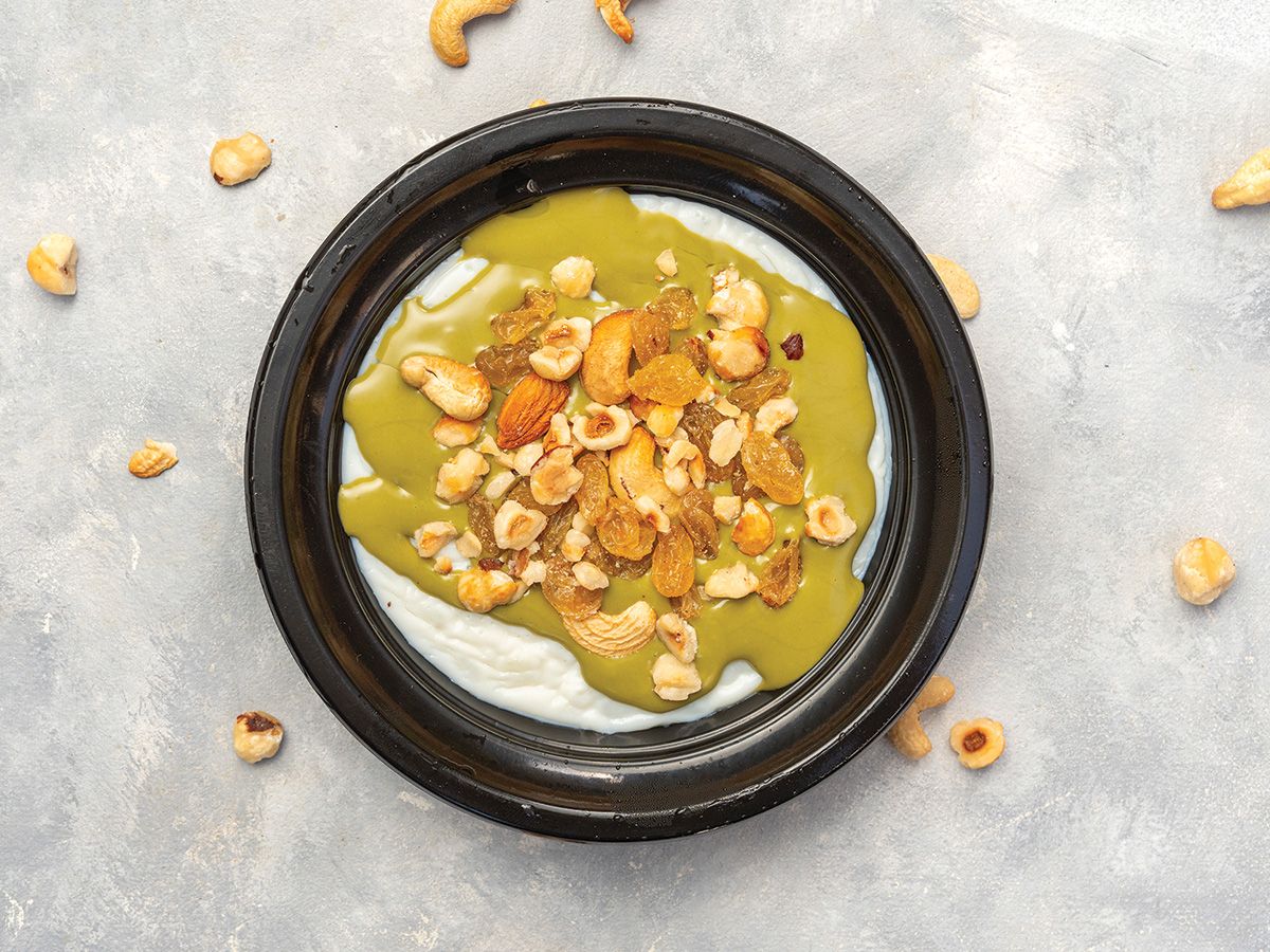 Rice Milk With Pistachio And Nuts