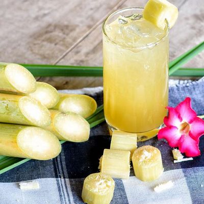 Ice sugarcane juice