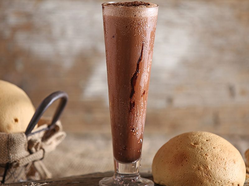 Iced Chocolate With Bun