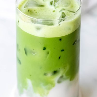 Ice Matcha Hazelnut Latte