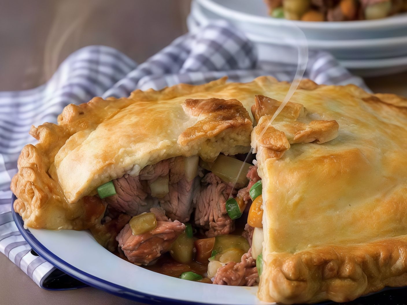 Oriental internal filling corned beef