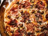 Italian bolognese pizza
